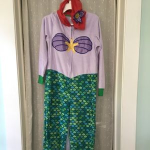 Disney Little Mermaid - Ariel onesie - Sleepwear or Halloween Costume - size 4-6
